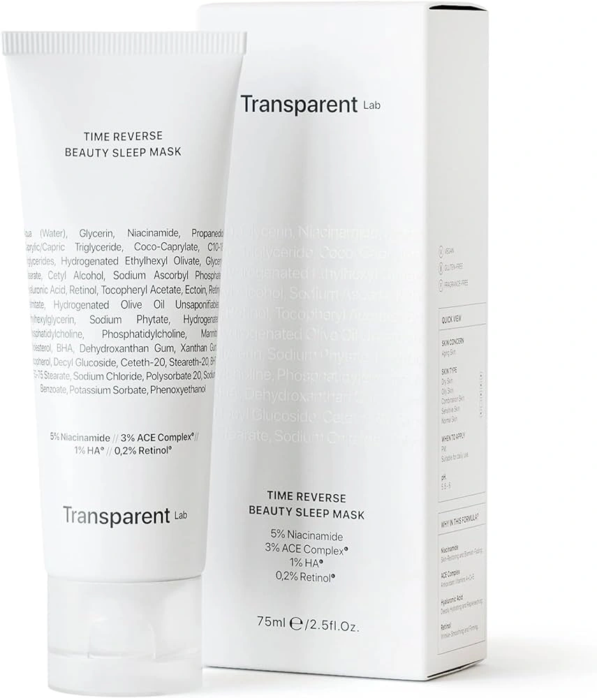 Transparent Lab Time Reverse Beauty Sleep Mask