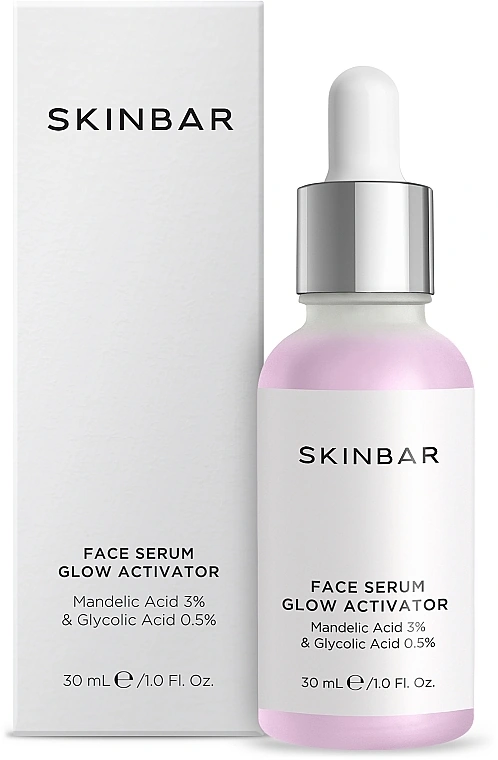 SKINBAR Mandelic Acid 3% & Glycolic Acid 0.5% Face Serum