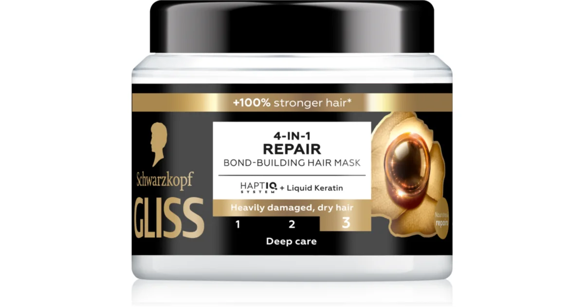 Gliss Kur 4 in 1 Ultimate Repair Bond-Building Hair Mask