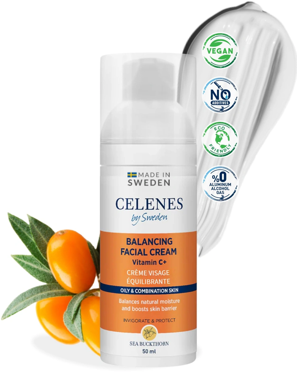 Celenes Balancing Facial Cream Invigorate & Protect Sea Buckthorn