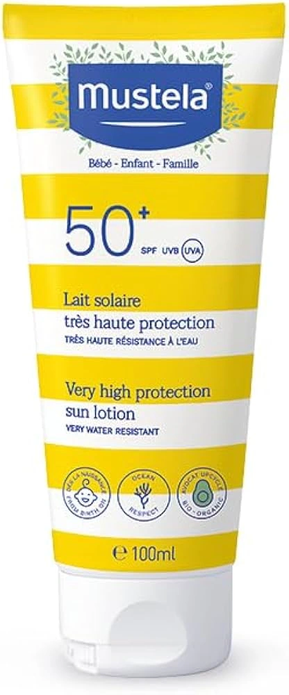 Mustela Bebe Enfant Very High Protection Face And Body Sun Lotion SPF 50+