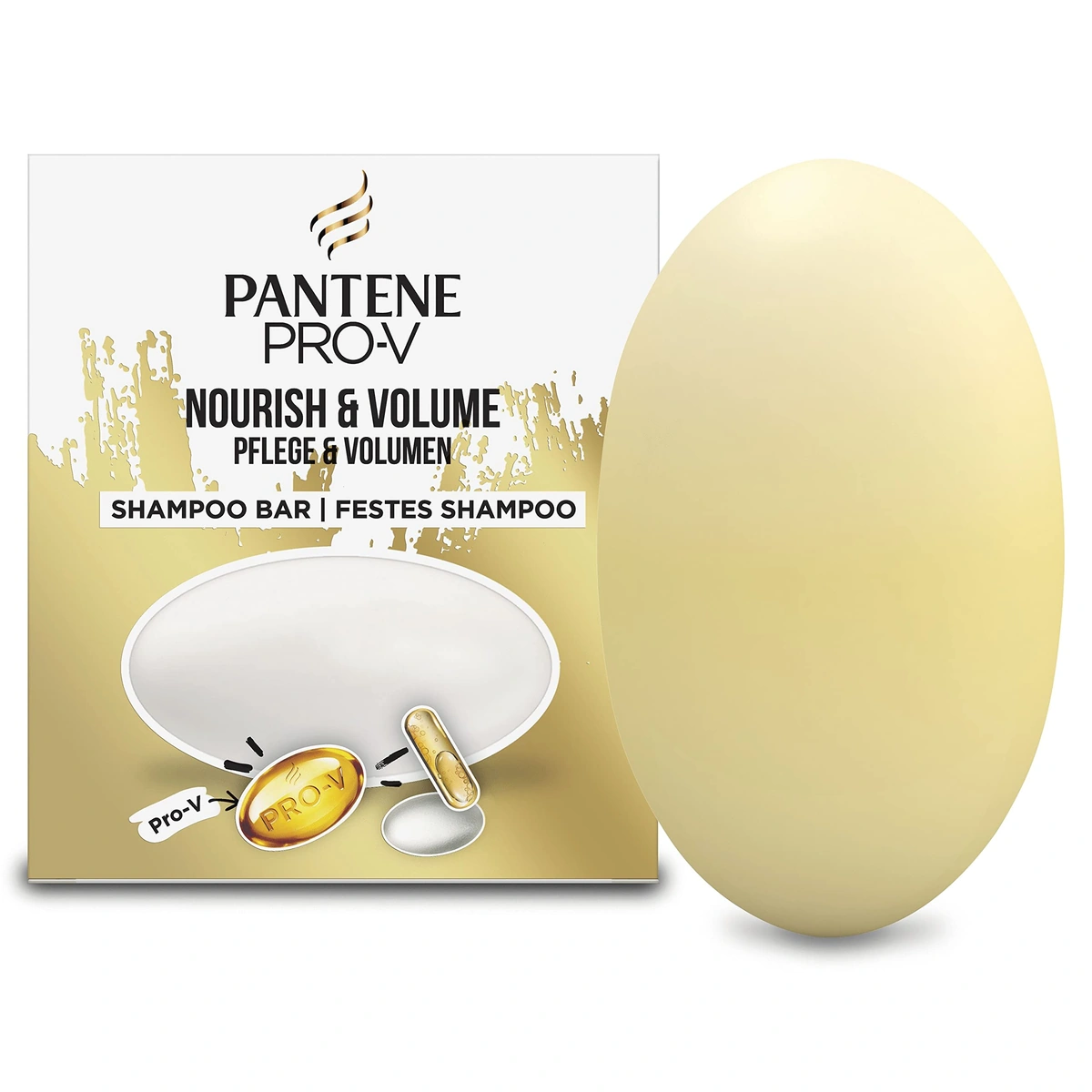 Pantene Pro-V Nourish & Volume Solid Shampoo Bar For Damaged Hair