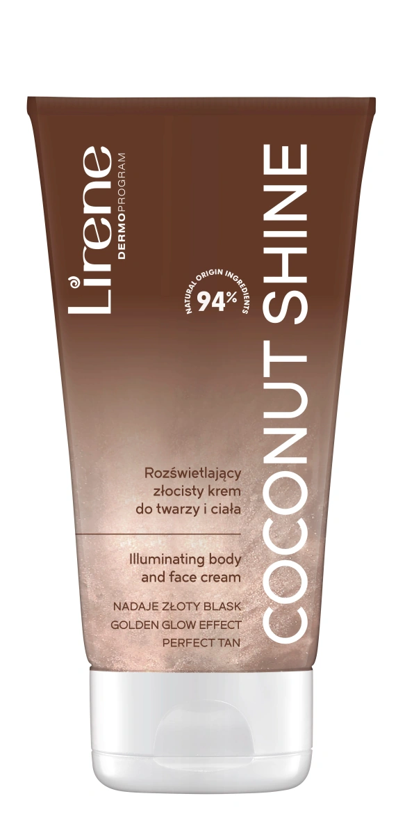 Lirene PERFECT TAN Illuminating body and face cream COCONUT SHINE