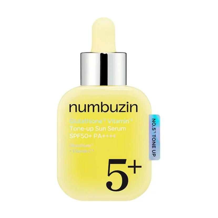 Numbuzin No.5+ Glutathione Vitamin Tone-Up Sun Serum, SPF 50+ PA++++